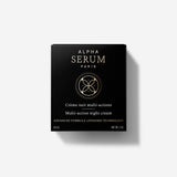 Alphasérum crème nuit multi-actions hydratante avec acide hyaluronique et collagène étui 60 ml