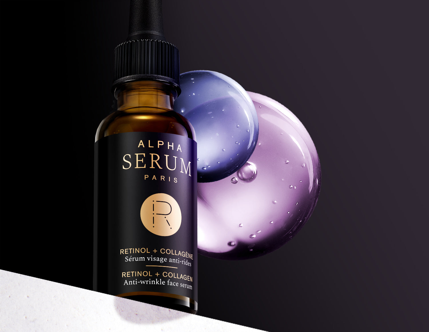 Hydrating anti-aging face serum | Retinol & Collagen | Alphasérum